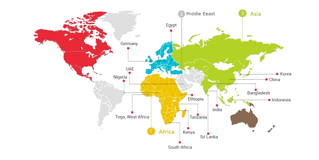 GTZ global presence